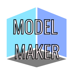3D Model Maker logo with cube design.