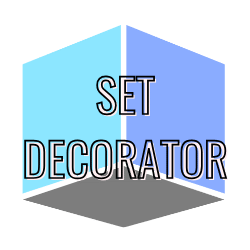 Set Decorator Jobs LA, Las Vegas, 3D cube logo for Set Decorator profession.