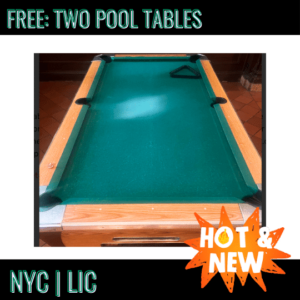 Free pool table