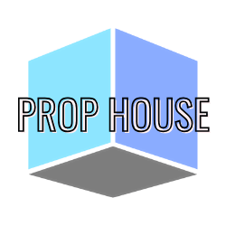 Prop House for Sale and Prop House Vendor categry on ArtCube Logo 3D Prop House logo with blue cube design.