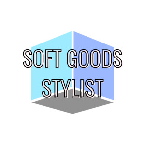Logo for "Soft Goods Stylist with cube design.