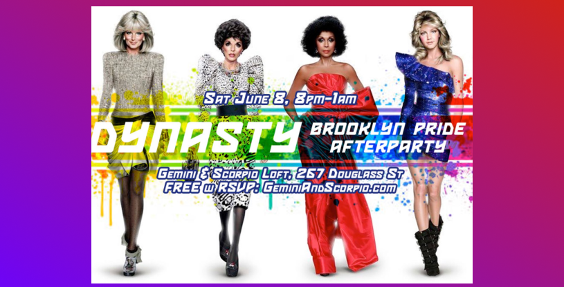 Brooklyn Pride Parade After Party.Dynasty Dance Party BK The Cast of Dynasty on the catwalk.